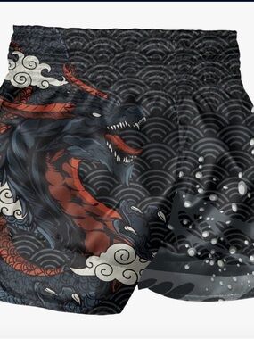Muay Thai Shorts Size S Dragon Print